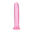 REALROCK 25 cm Straight Dildo - Pink - Pink 25 cm (10'') Dong - Naughty by Nature Adult Store