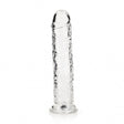 REALROCK 25 cm Straight Dildo - Clear - Clear 25 cm (10'') Dong - Naughty by Nature Adult Store