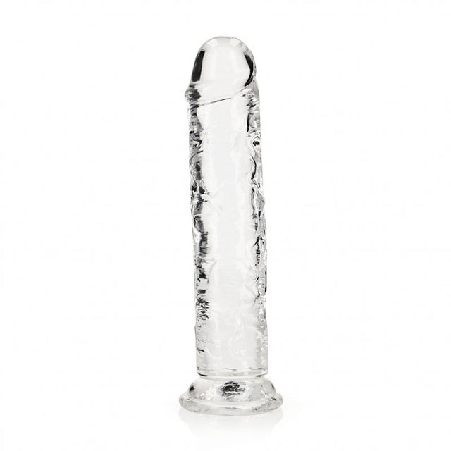 REALROCK 25 cm Straight Dildo - Clear - Clear 25 cm (10'') Dong - Naughty by Nature Adult Store