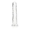 REALROCK 31 cm Straight Dildo - Clear - Clear 31 cm (11'') Dong - Naughty by Nature Adult Store