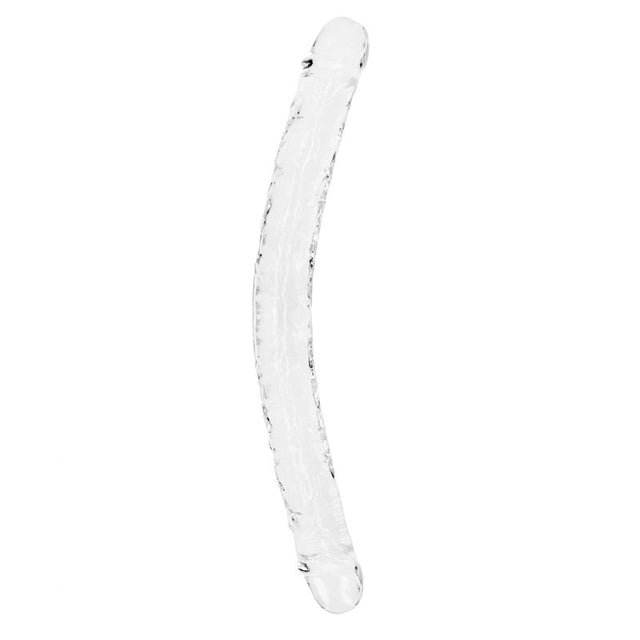 REALROCK 45 cm Double Dong - Clear - Clear 45 cm (18'') Double Dong - Naughty by Nature Adult Store