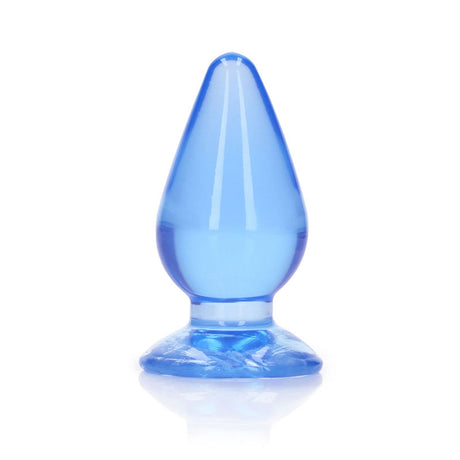REALROCK 9 cm Anal Plug - Blue - Blue 9 cm (3.5'') Butt Plug - Naughty by Nature Adult Store