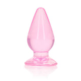 REALROCK 9 cm Anal Plug - Pink - Pink 9 cm (3.5'') Butt Plug - Naughty by Nature Adult Store