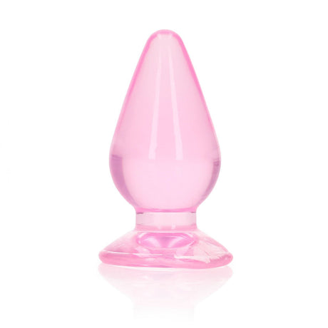 REALROCK 9 cm Anal Plug - Pink - Pink 9 cm (3.5'') Butt Plug - Naughty by Nature Adult Store
