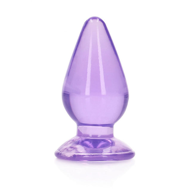 REALROCK 11.5 cm Anal Plug - Purple - Purple 11.5 cm (4.5'') Butt Plug - Naughty by Nature Adult Store