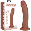 REALROCK 15cm Vibrating Cock - Tan - Tan 15.2 cm (6'') USB Rechargeable Vibrating Dong - Naughty by Nature Adult Store