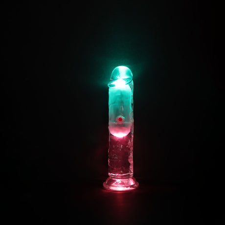 REALROCK 6'' No Balls Wireless Rechargeable LED Vibrating Dong