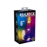 REALROCK 6'' with Balls Wireless Rechargeable LED Vibrating Dong