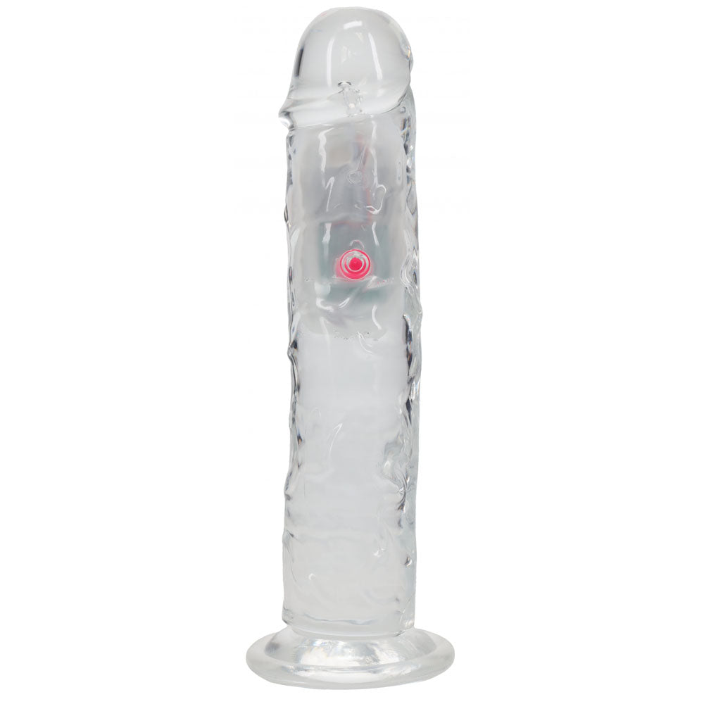 REALROCK 8'' No Balls Wireless Rechargeable LED Vibrating Dong