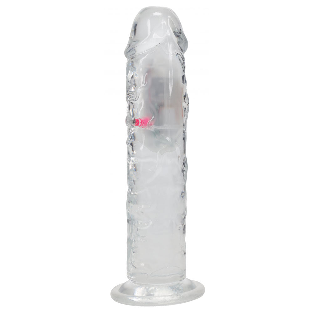 REALROCK 8'' No Balls Wireless Rechargeable LED Vibrating Dong