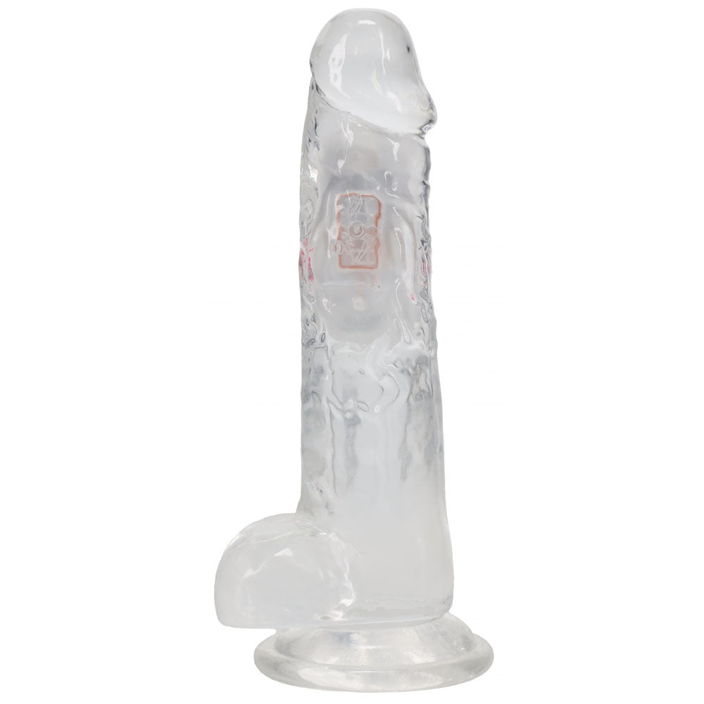 REALROCK 8'' with Balls Wireless Rechargeable LED Vibrating Dong