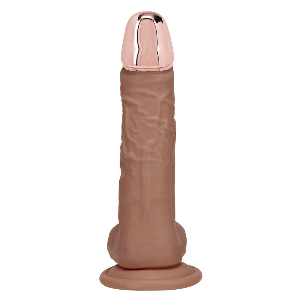 REALROCK Metal Head 8'' Rechargeable Dildo - Wireless Remote