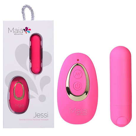 Maia JESSI Remote - Pink 7.6 cm USB Rechargeable Bullet with Wireless Remote - Naughty by Nature Adult Store