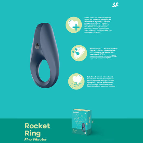 Satisfyer Rocket Ring - Vibrating Cock Ring - Naughty by Nature Adult Store