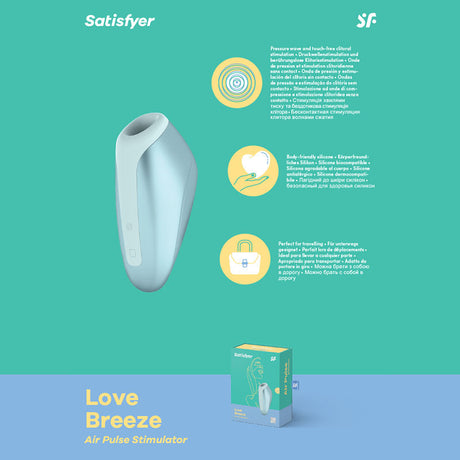 Satisfyer Love Breeze - Touch-Free USB-Rechargeable Clitoral Stimulator with Vibration - Naughty by Nature Adult Store