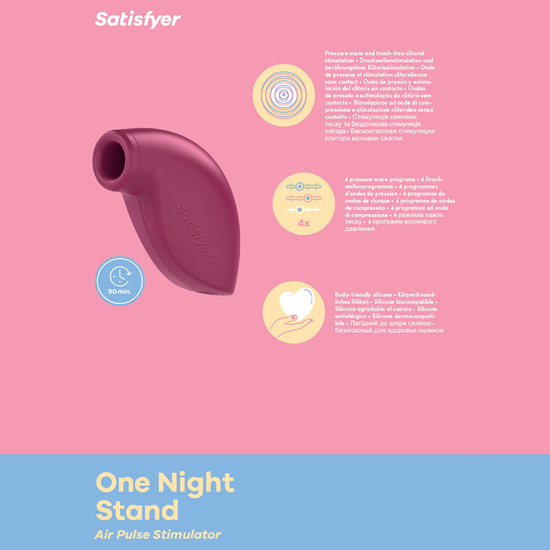 Satisfyer One Night Stand - Touch-Free Clitoral Stimulator - Naughty by Nature Adult Store