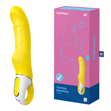 Satisfyer Vibes - Yummy Sunshine - Yellow USB Rechargeable Vibrator - Naughty by Nature Adult Store