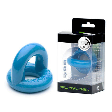 Sport Fucker Universal Cock Ring - Police Blue Cock & Balls Ring - Naughty by Nature Adult Store