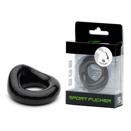 Sport Fucker Wedge - Black Cock Ring - Naughty by Nature Adult Store