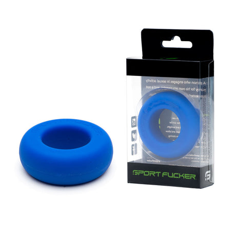Sport Fucker Muscle Ring - Blue Cock Ring - Naughty by Nature Adult Store