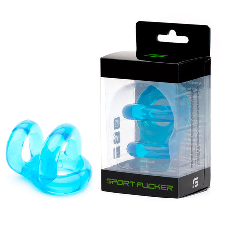 Sport Fucker Fucker Ring - Ice Blue Cock & Ball Ring - Naughty by Nature Adult Store