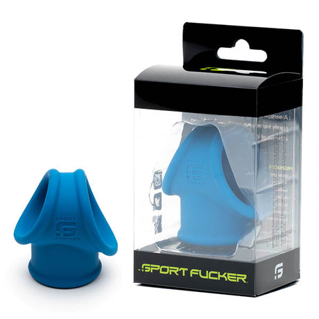 Sport Fucker Cock Tube - Blue Cock & Ball Harness Ring - Naughty by Nature Adult Store