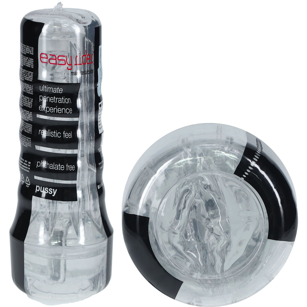 SHOTS Easy Rider - Clear - Clear Vagina Stroker - Naughty by Nature Adult Store