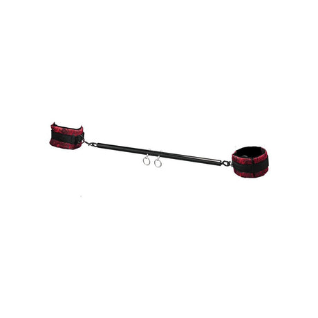 Secret Kisses ROSEGASM SPREADER BAR SET - Black Metal Spreader Bar with Ankle Cuffs - Naughty by Nature Adult Store
