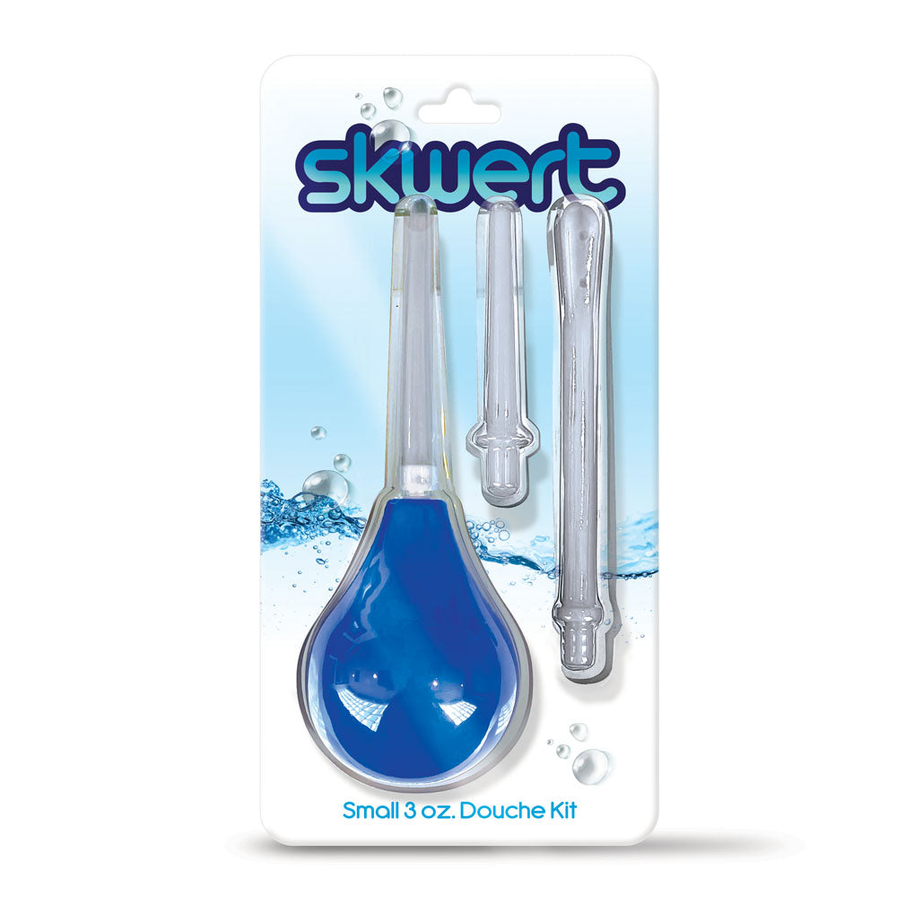 Skwert Small 3 oz Douche Kit - Blue 90 ml Unisex Douche Kit - Naughty by Nature Adult Store