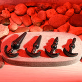 Selopa INTRO TO PLUGS - Black Butt Plugs - Set of 4 - Naughty by Nature Adult Store