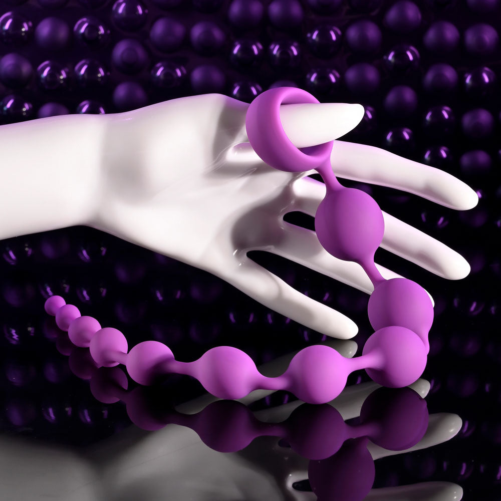 Selopa BEADED ADVENTURE - Purple 35.5 cm Anal Beads - Naughty by Nature Adult Store