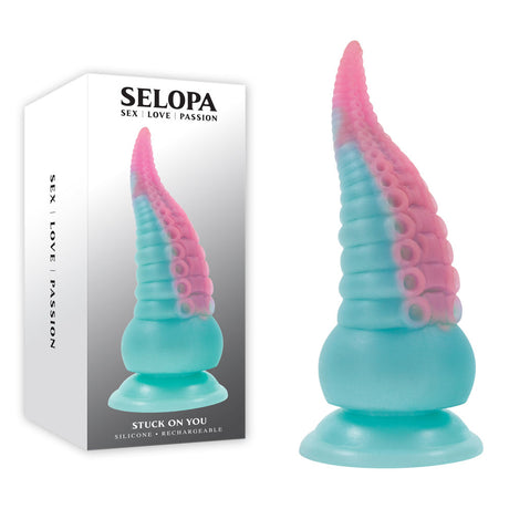 Selopa STUCK ON YOU - Rechargeable Vibrating Tentacle Dildo - Naughty by Nature Adult Store