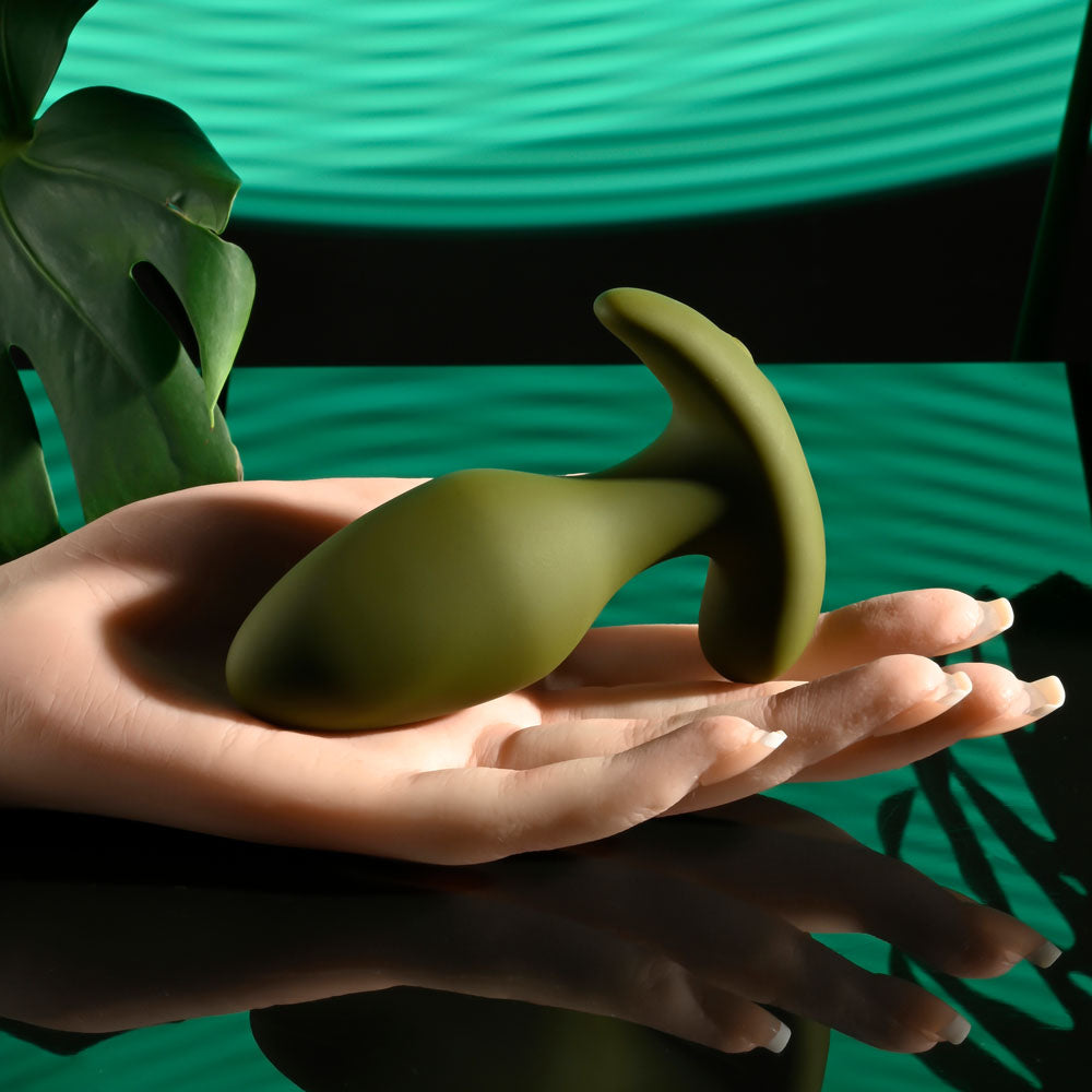 Selopa THE COLONEL - Green 10.1 cm USB Rechargeable Vibrating Butt Plug with Wireless Remote - Naughty by Nature Adult Store