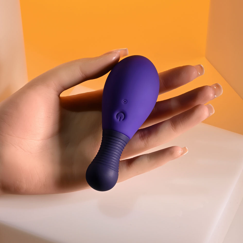 Selopa EGG ME ON - Purple 10 cm USB Rechargeable Egg with Wireless Remote - Naughty by Nature Adult Store