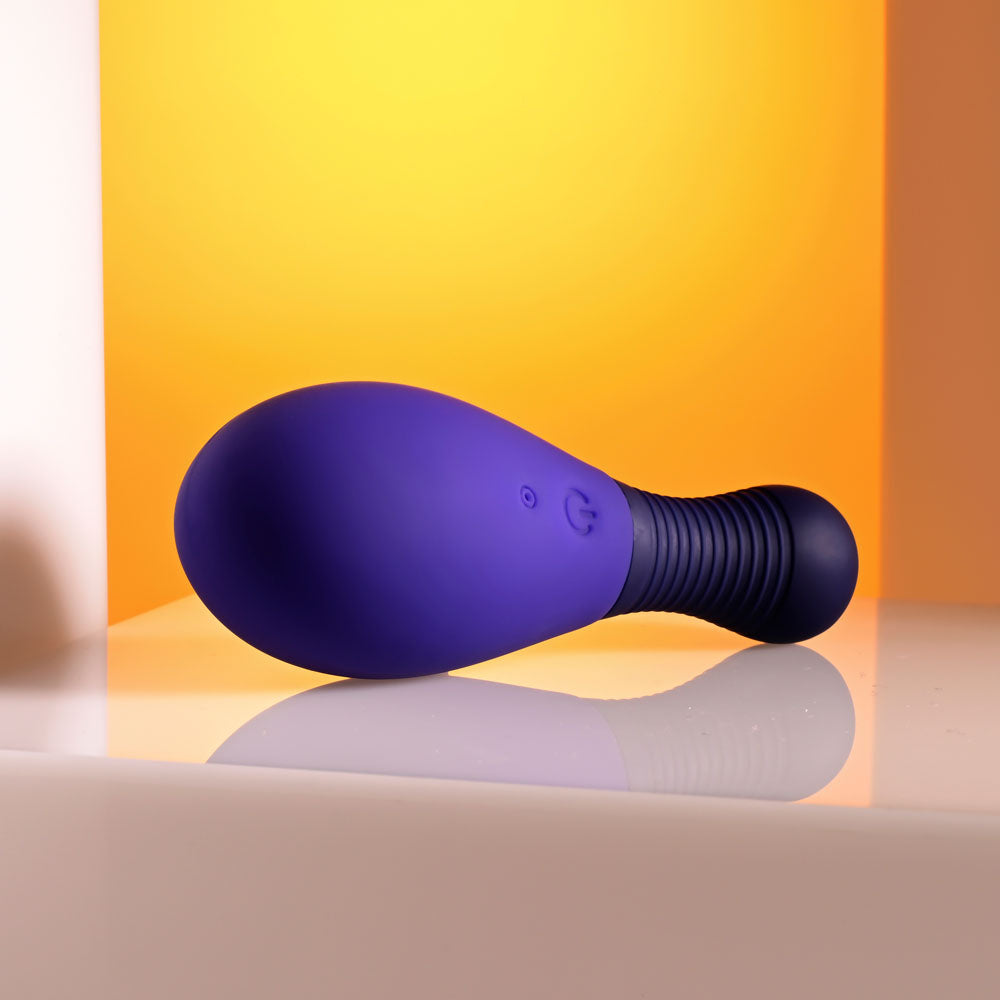 Selopa EGG ME ON - Purple 10 cm USB Rechargeable Egg with Wireless Remote - Naughty by Nature Adult Store