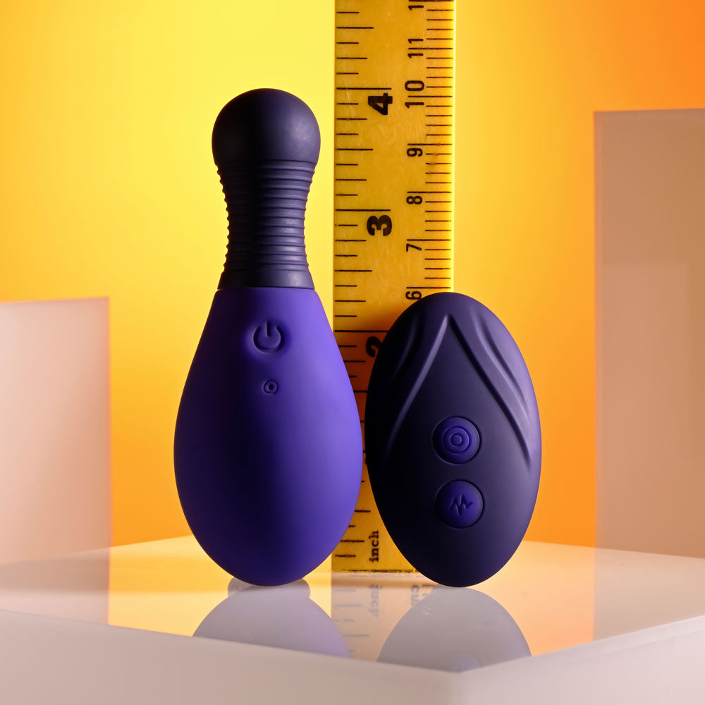 Selopa EGG ME ON - Purple 10 cm USB Rechargeable Egg with Wireless Remote - Naughty by Nature Adult Store