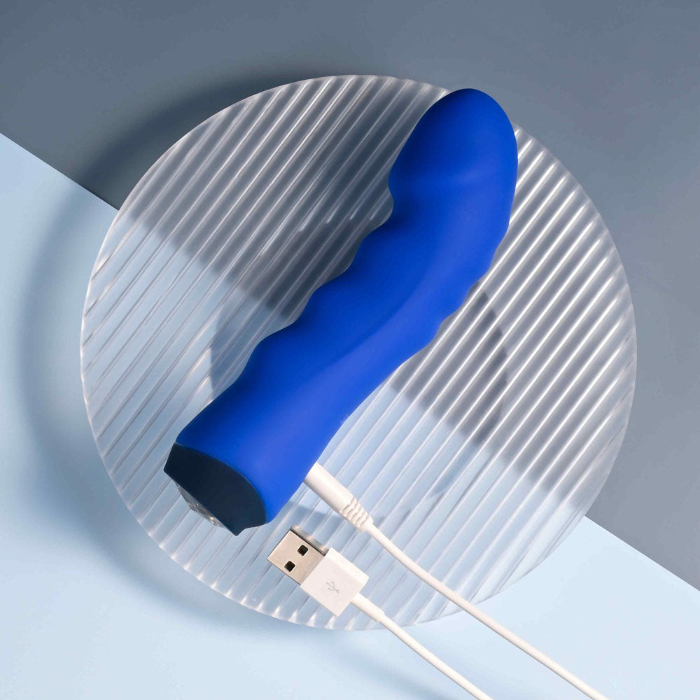 Selopa BLUE BANGER - Blue 13.6 cm USB Rechargeable Vibrator - Naughty by Nature Adult Store
