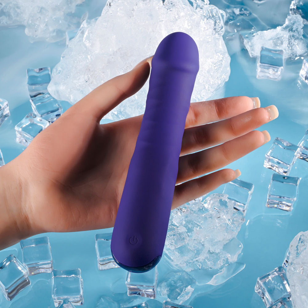 Selopa AMBITION - Purple USB Rechargeable Thrusting Vibrator - Naughty by Nature Adult Store
