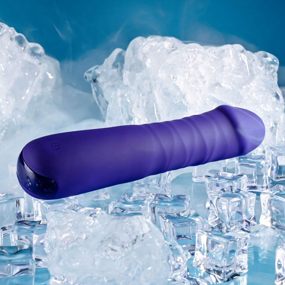 Selopa AMBITION - Purple USB Rechargeable Thrusting Vibrator - Naughty by Nature Adult Store