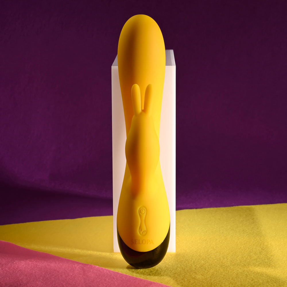 Selopa BUZZZ BUNNY - Yellow 19.7 cm USB Rechargeable Rabbit