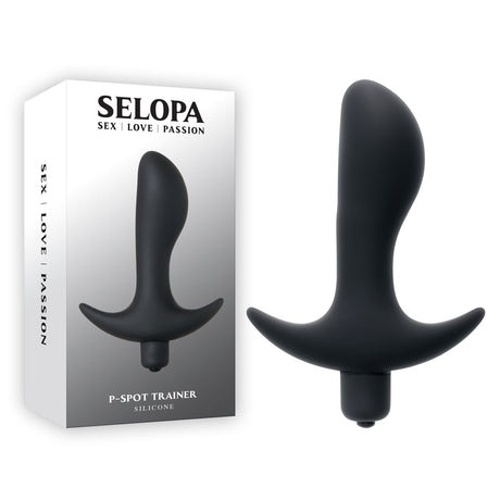 Selopa P-SPOT TRAINER - Black 12.7 cm Vibrating Prostate Massager - Naughty by Nature Adult Store