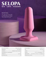 Selopa PETITE PLUG - Pink 7.4 cm Butt Plug - Naughty by Nature Adult Store