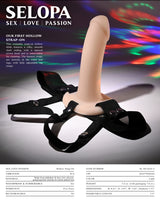 Selopa OUR FIRST HOLLOW STRAP ON LIGHT - Flesh 16.3 cm