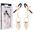 Sex & Mischief Verge Nipple Clamps - Gold Nipple Clamps - Set of 2 - Naughty by Nature Adult Store