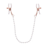 Sex & Mischief Peaches n CreaMe Pearl Nipple Clamps - Naughty by Nature Adult Store