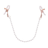 Sex & Mischief Peaches n CreaMe Pearl Nipple Clamps - Naughty by Nature Adult Store