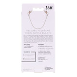 Sex & Mischief Peaches n CreaMe Pearl Nipple Clamps - Naughty by Nature Adult Store