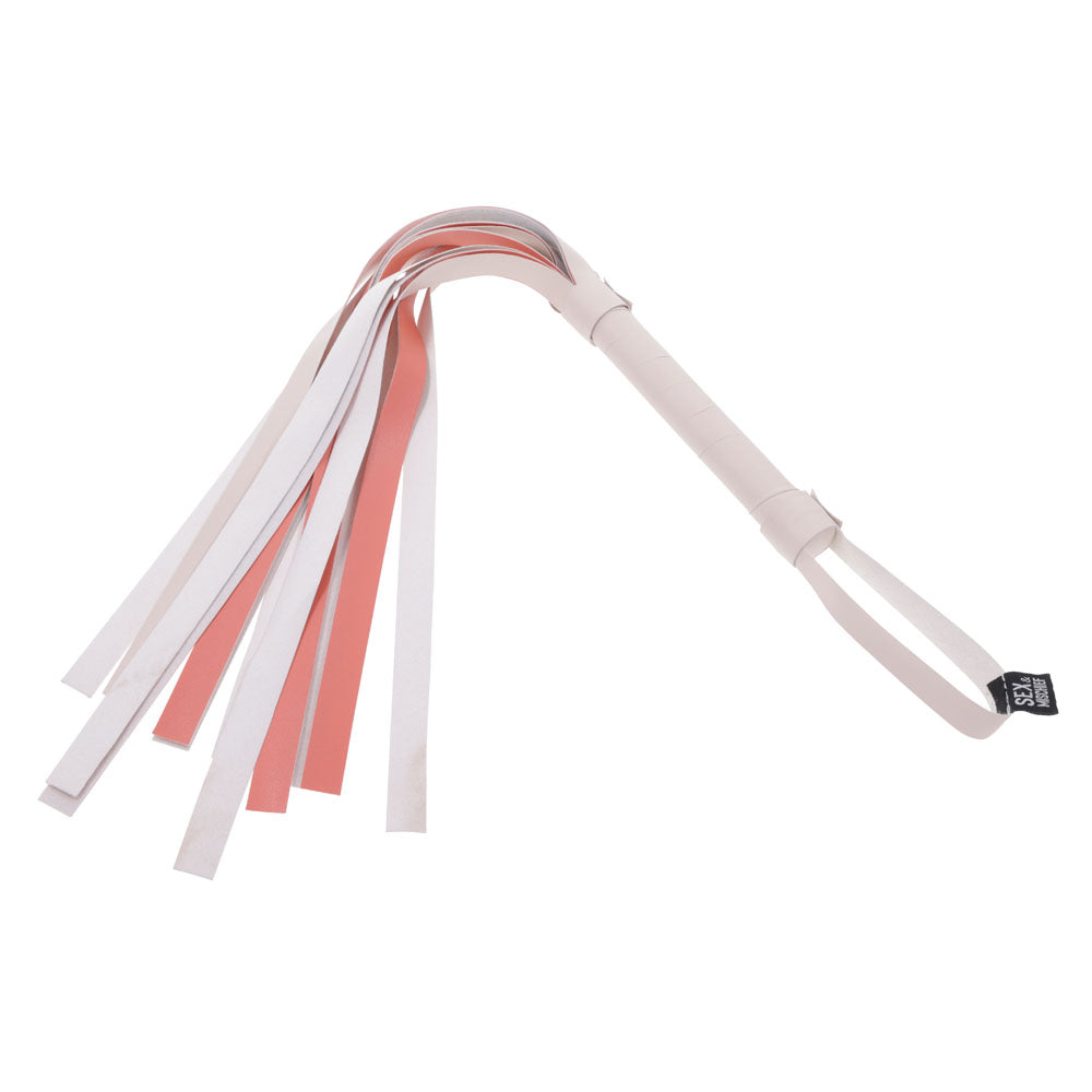 Sex & Mischief Peaches n CreaMe Stripe Flogger - Naughty by Nature Adult Store