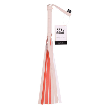 Sex & Mischief Peaches n CreaMe Stripe Flogger - Naughty by Nature Adult Store