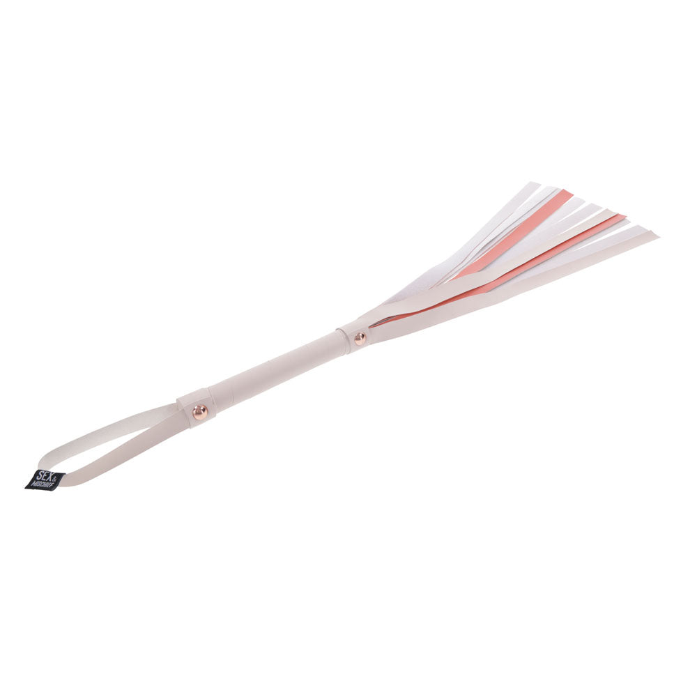 Sex & Mischief Peaches n CreaMe Stripe Flogger - Naughty by Nature Adult Store
